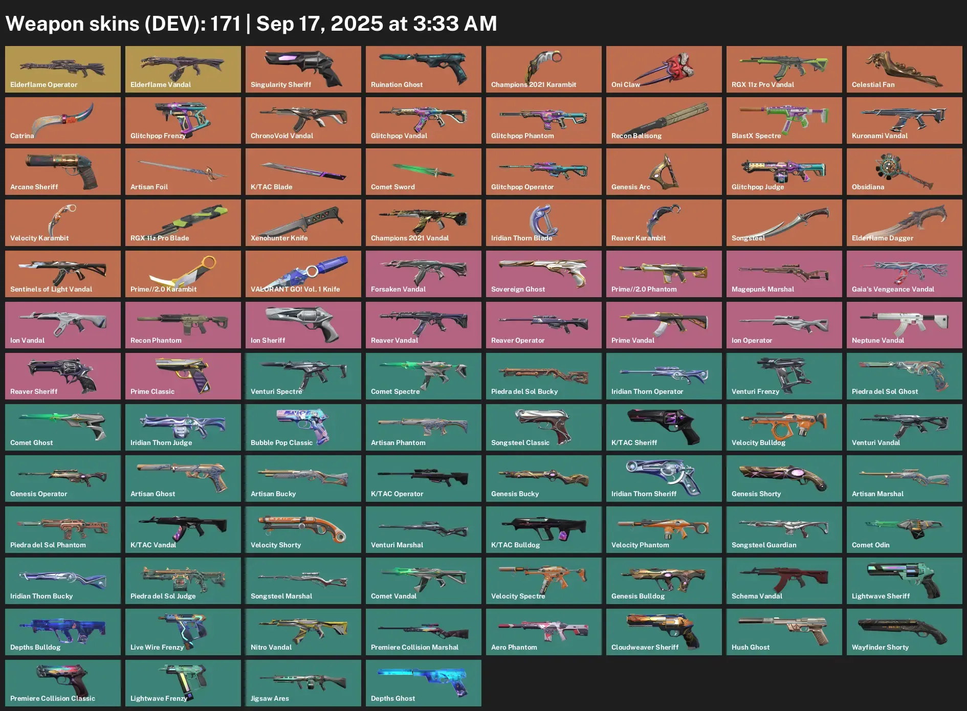 BR | 171 Skins + 20 Knives | Champions 2021 Bundle | Arcane Sheriff | Kuronami Vandal | Xenohunter Knife | Reaver Karambit | 6x Immortal Buddy